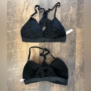 Set of two Xhilaration lace bralettes